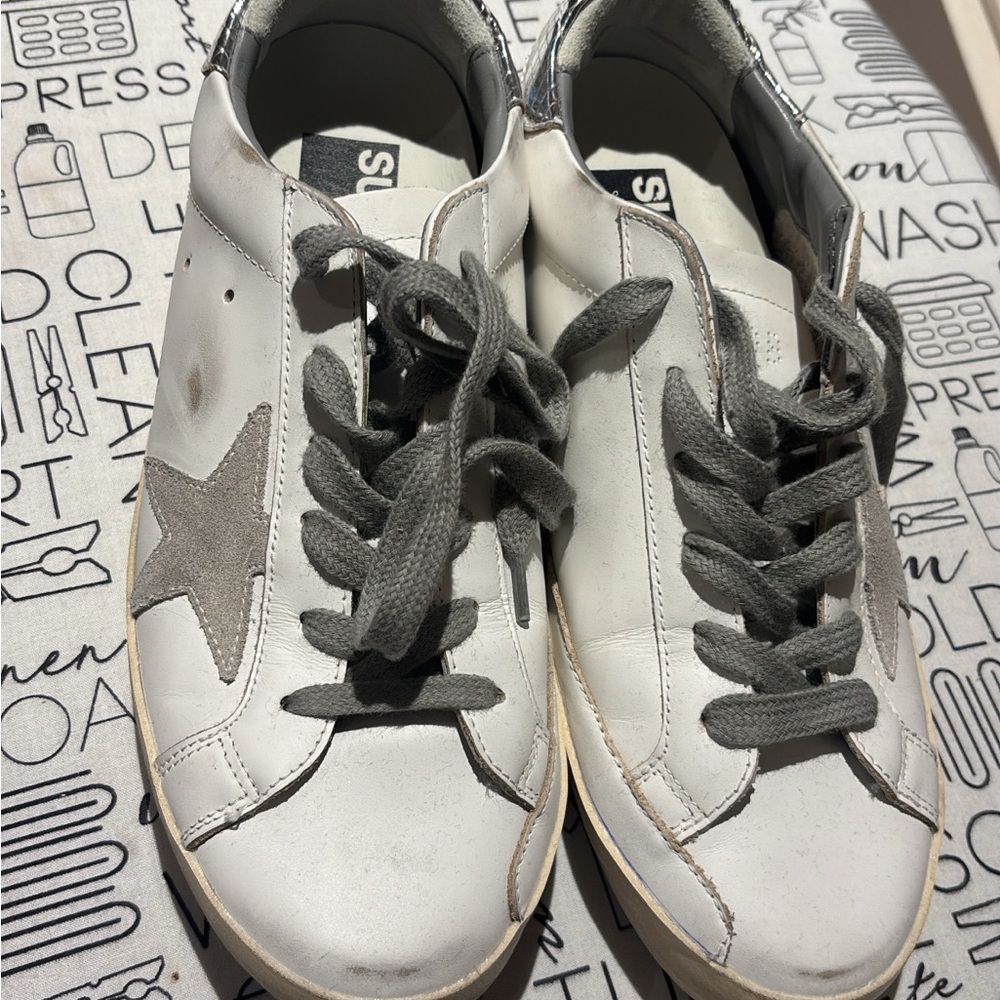 Golden Goose White and Gray Sneakers Vintage Style brand new